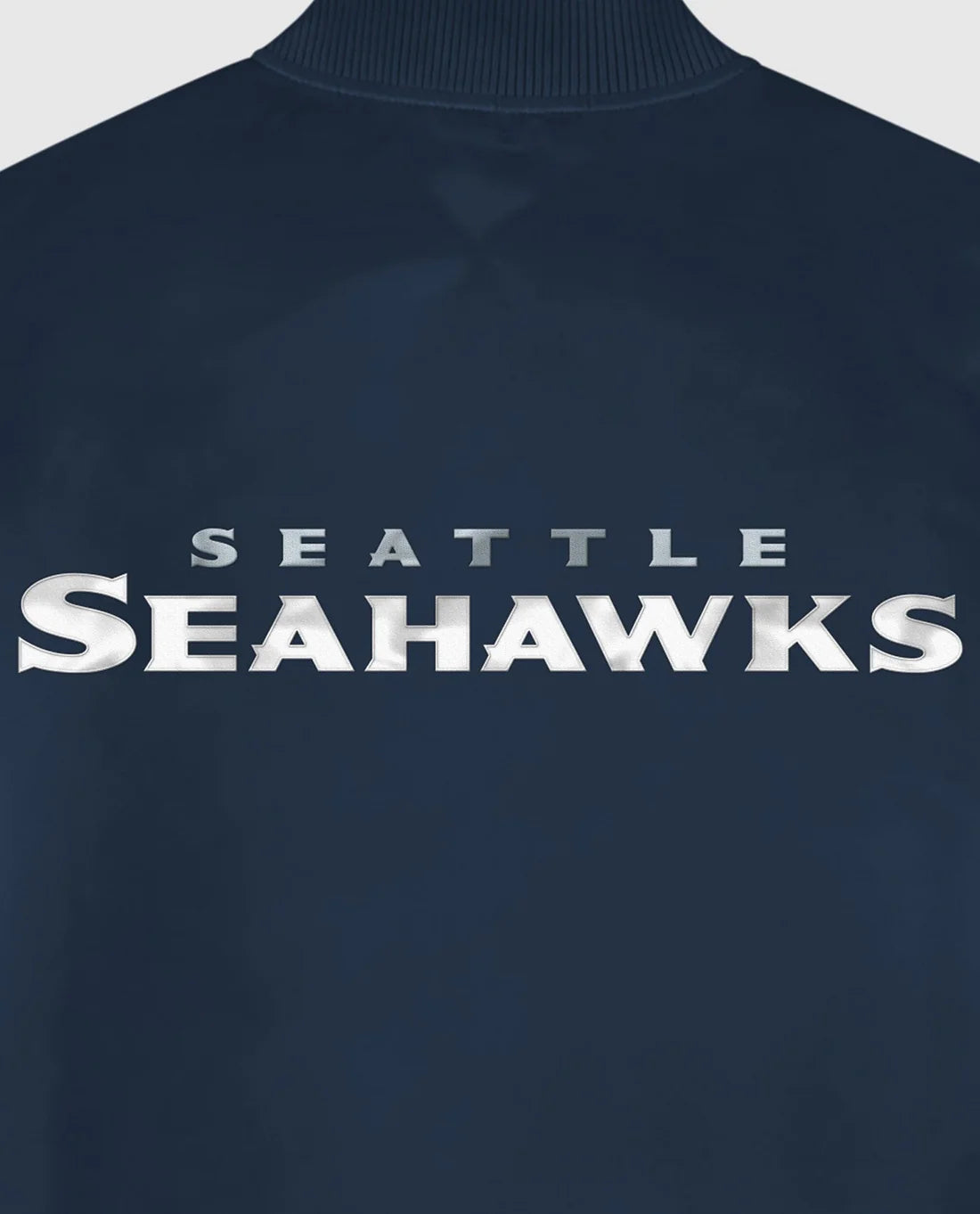 Chaqueta Varsity de los Seattle Seahawks en Satén con Botones de Presión