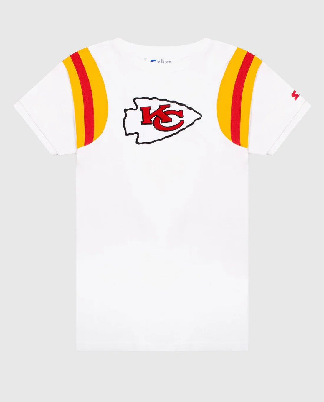 Camiseta Kansas City Chiefs de Manga Corta con Cuello Redondo, Mujer