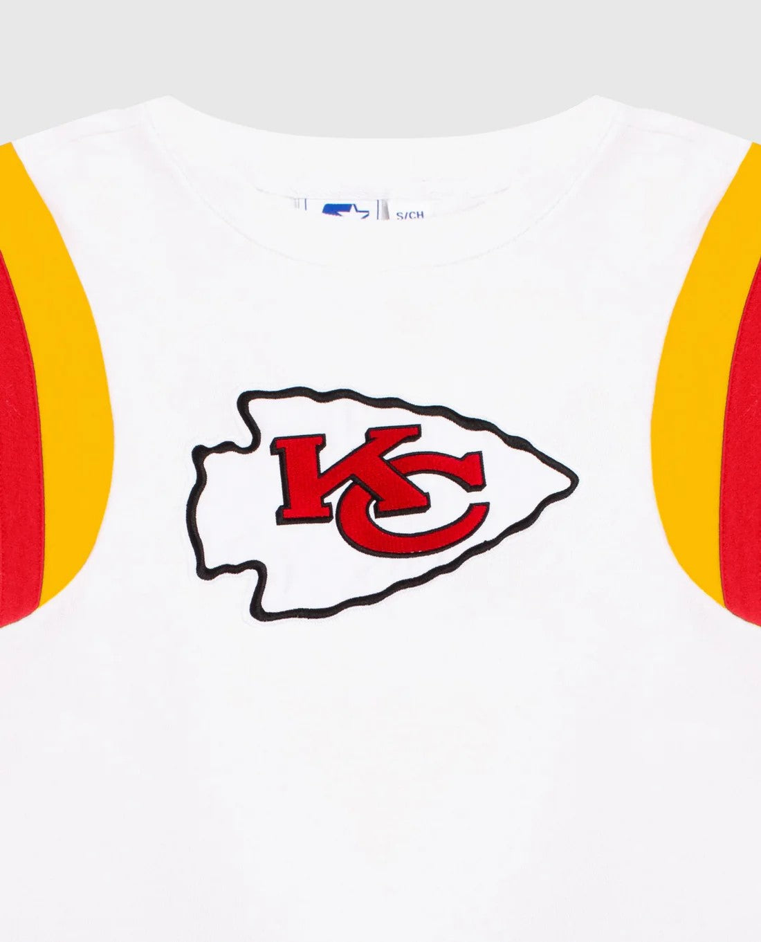 Camiseta Kansas City Chiefs de Manga Corta con Cuello Redondo, Mujer