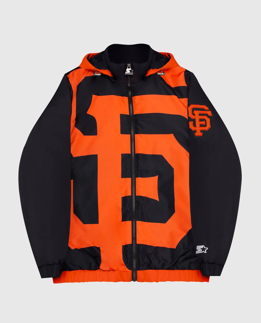 Chaqueta de Nylon con Capucha y Cremallera Completa de los San Francisco Giants