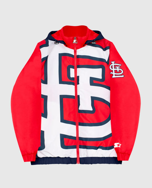 Chaqueta de Nylon con Capucha y Cremallera Completa de los St. Louis Cardinals